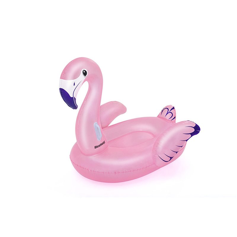 Bestway Bouée XXL à chevaucher Flamant Rose