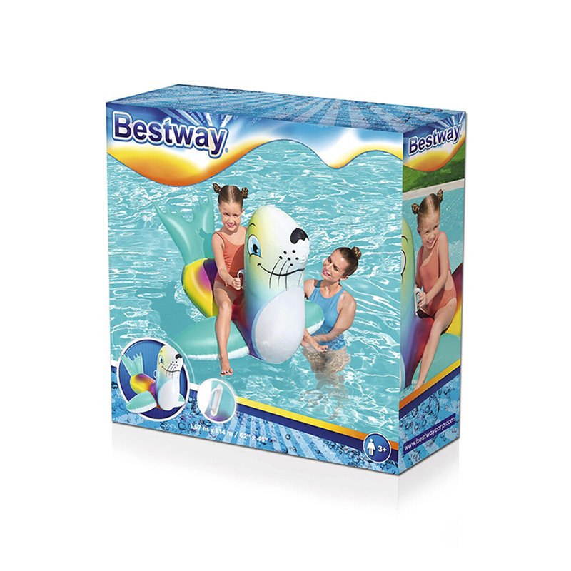 Image secondaire de Bestway Bouée à chevaucher phoque Flash n Splash pour enfant