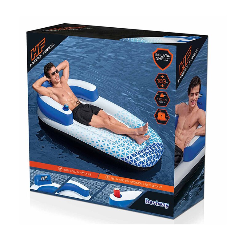 Image secondaire de Bestway Hydro-Force Matelas de piscine Indigo Wave 1,83 m