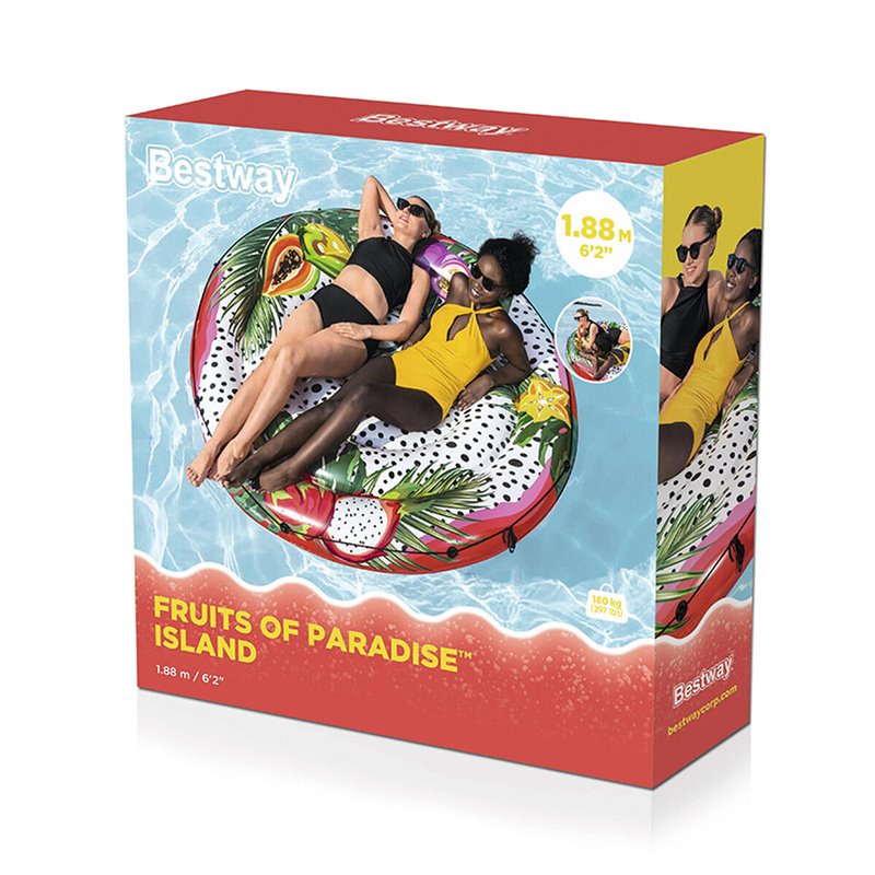 Image secondaire de Bestway Île de piscine gonflable Fruits of Paradise pour 2 personnes 1,88 m