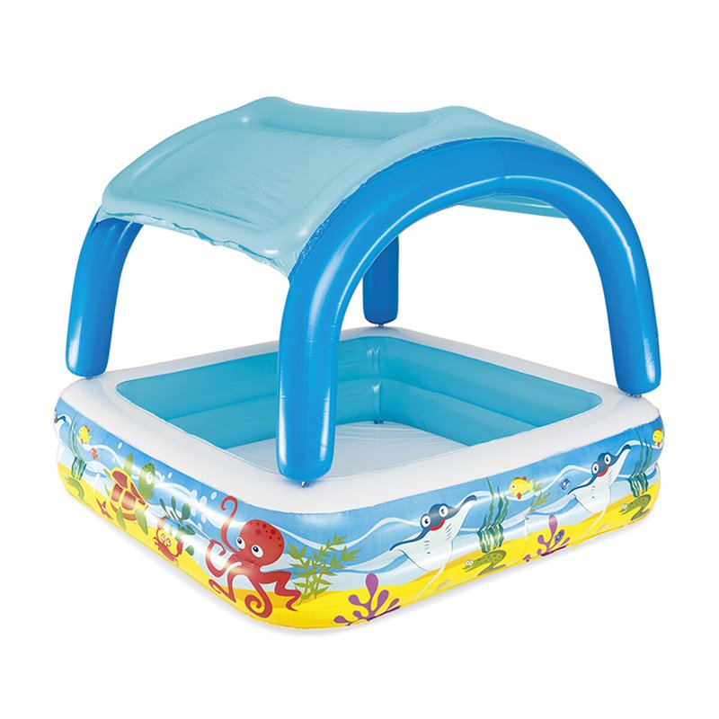 Bestway Jouet de jardin gonflable PISCINE A JEUX CANOPY 1.47m x 1.47m x 1.22m