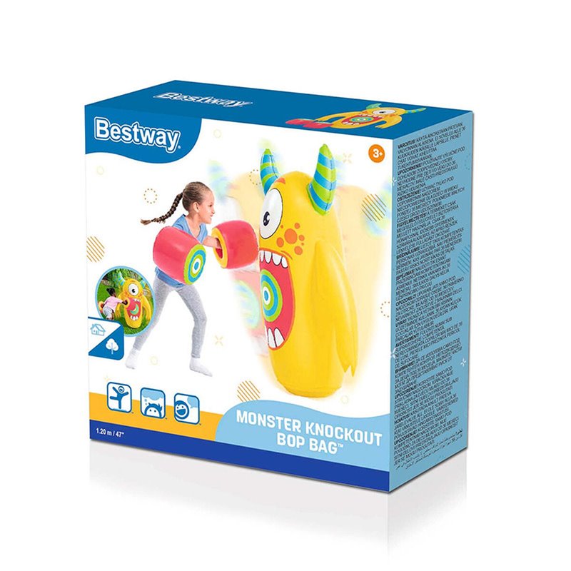 Image secondaire de Sac de boxe gonflable pour enfants Bestway Monstre 120 cm