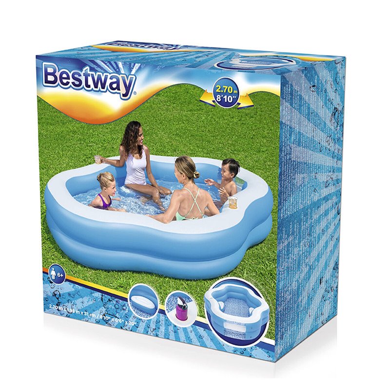 Image secondaire de Bestway Piscine familiale gonflable Splashview 8 avec hublot