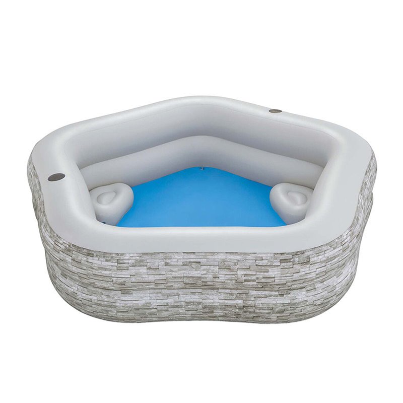 Piscine gonflable Bestway Gris 213 x 206 x 53 cm