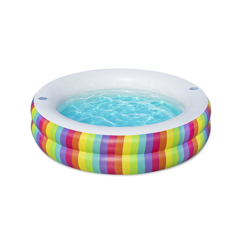 Bestway Piscine familiale gonflable ronde Rainbow Dreams 2,06 m x 2,06 m x 51 cm