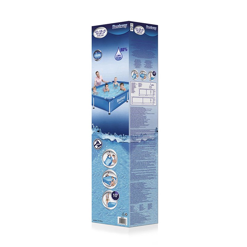 Image secondaire de Bestway Steel Pro © Piscine hors sol rectangulaire 2,21 m x 1,50 m x 43 cm