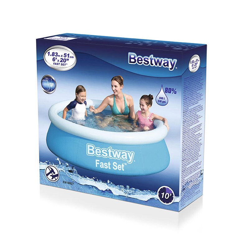 Image secondaire de Bestway 57392 piscine hors sol Piscine gonflable Rond 940 L Bleu