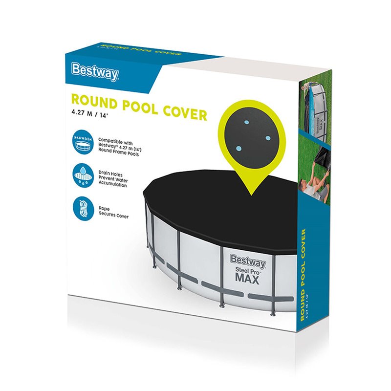 Image secondaire de Bestway Bâche ronde pour piscine hors sol de 4,27 m