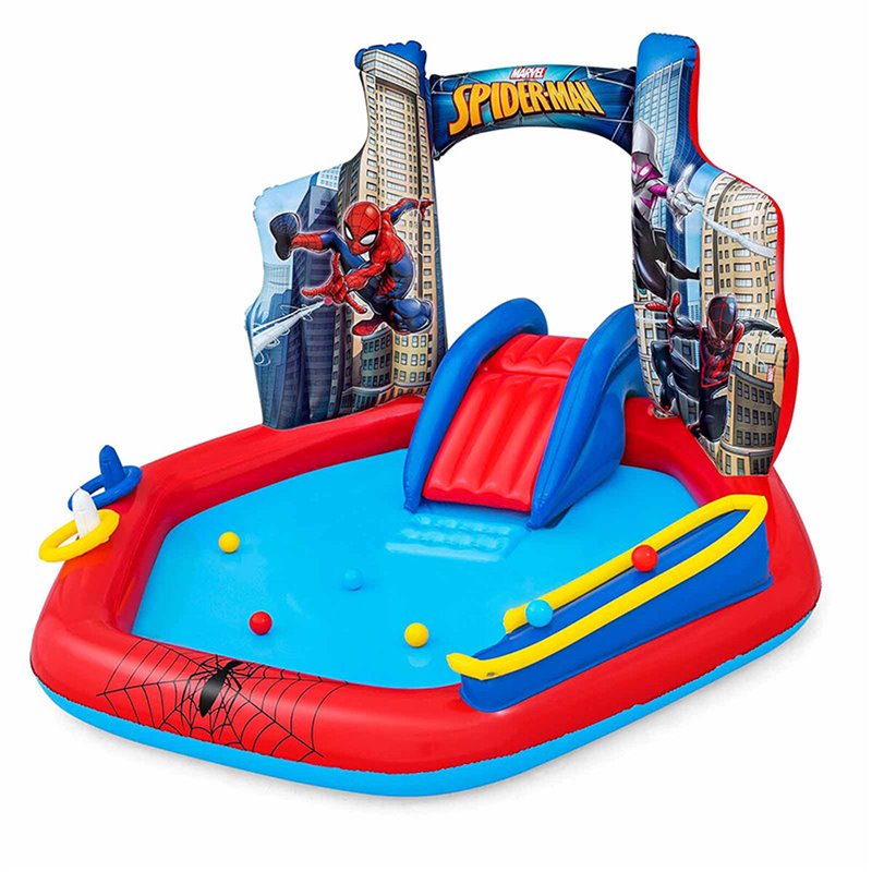 Bestway Aire de jeux gonflable Spider-Man 2,11 m x 2,06 m x 1,27 m