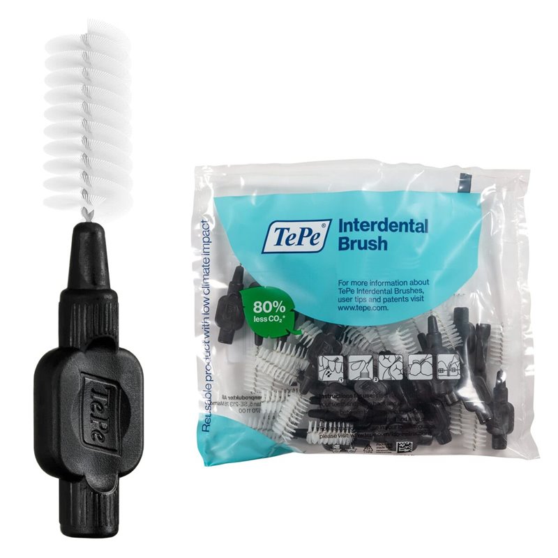 Brosses interdentaires Tepe Original Noir 1,5 mm 25 Unités