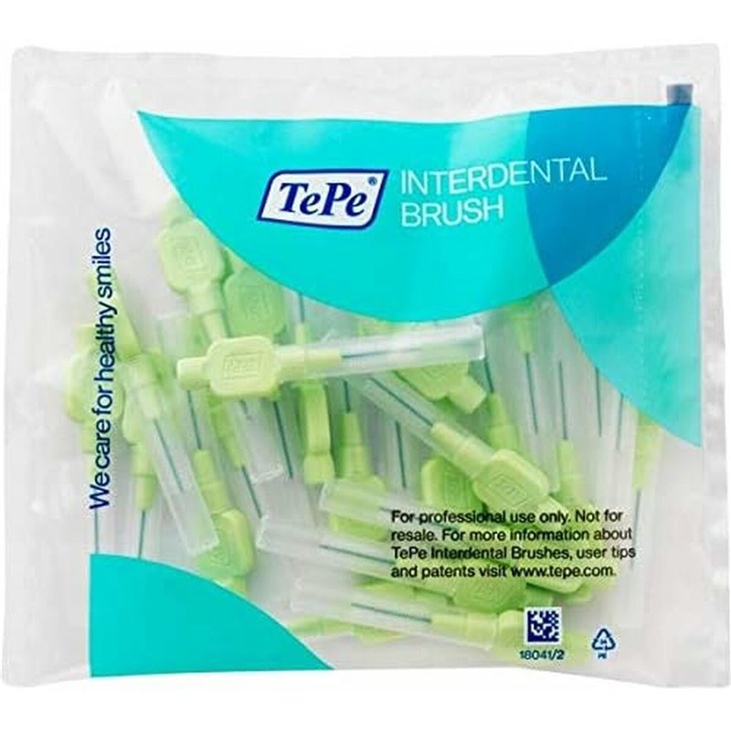 Brosses interdentaires Tepe Extra Soft Vert 0,8 mm 25 Unités