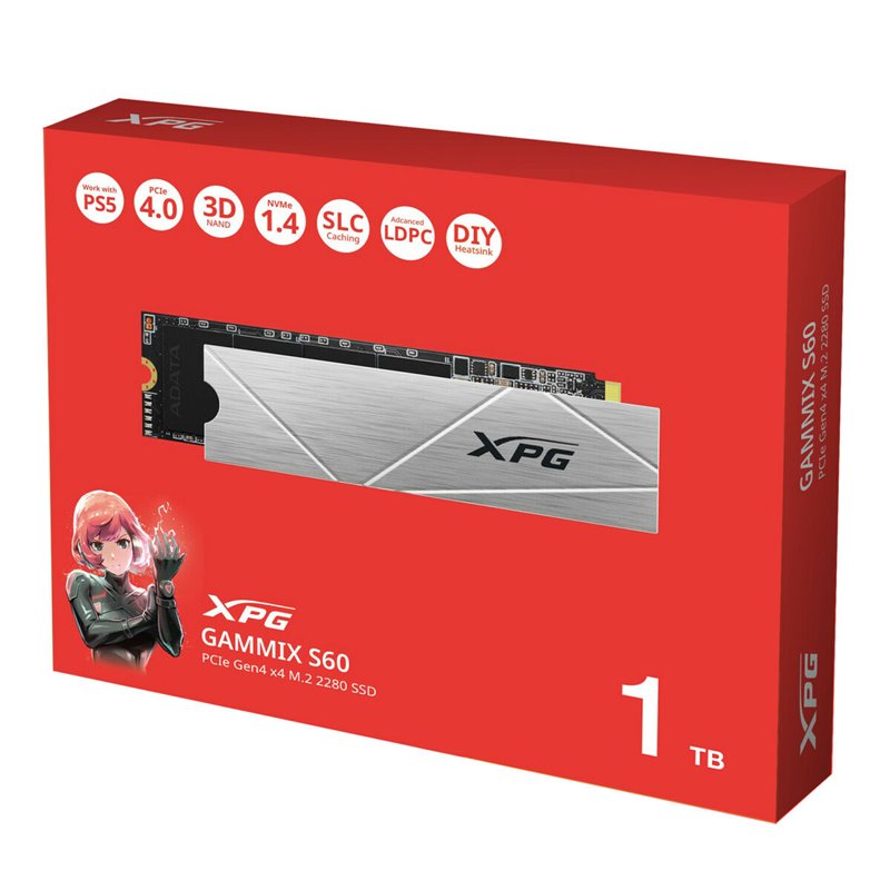 Image secondaire de Disque dur Adata AGAmmIXS60-1T-CS 1 TB SSD