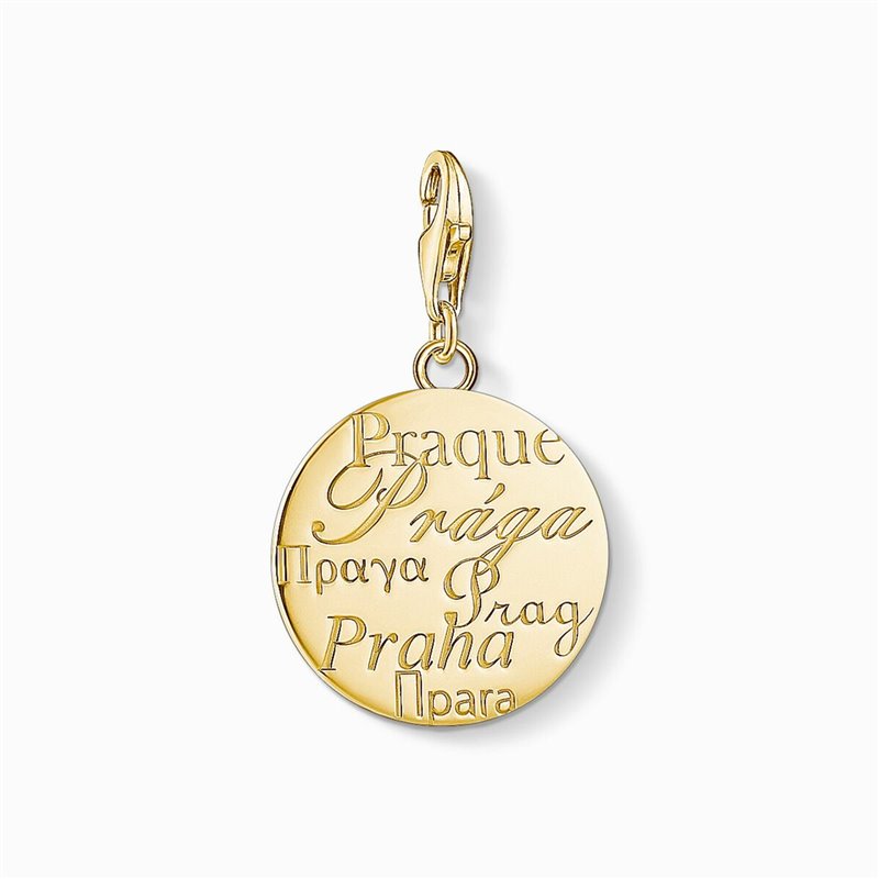 Image secondaire de Perle de verre Femme Thomas Sabo IC12363-413-39 Doré 2 cm