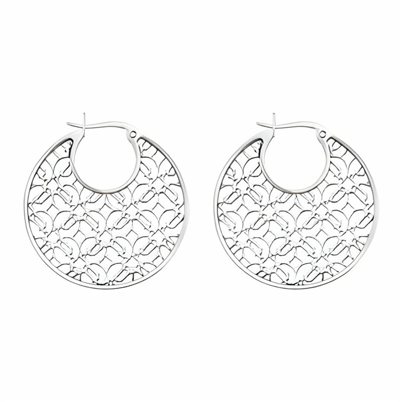 Boucles d'oreilles Femme Police PJ25593ESS.01 Acier inoxydable 3 cm