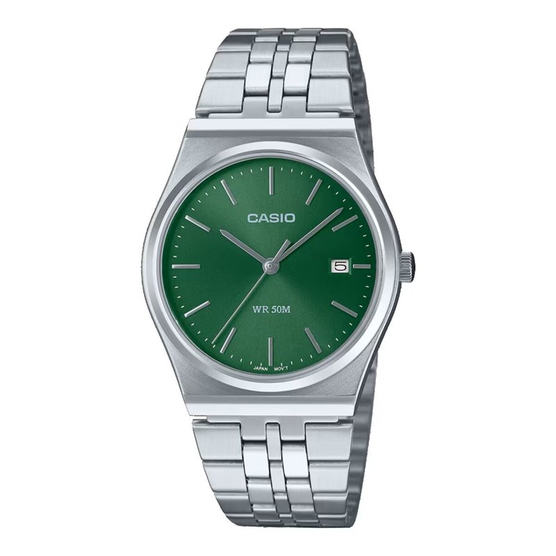 Montre Homme Casio Vert Argenté (Ø 35 mm)