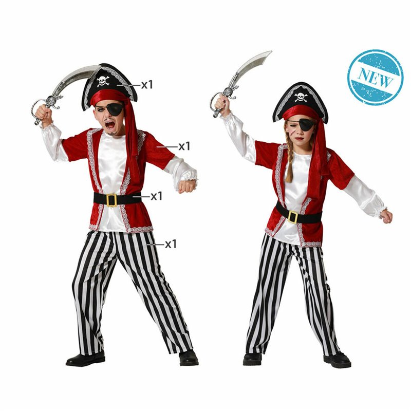 Image secondaire de Déguisement pour Enfants Multicouleur Pirates Pirate