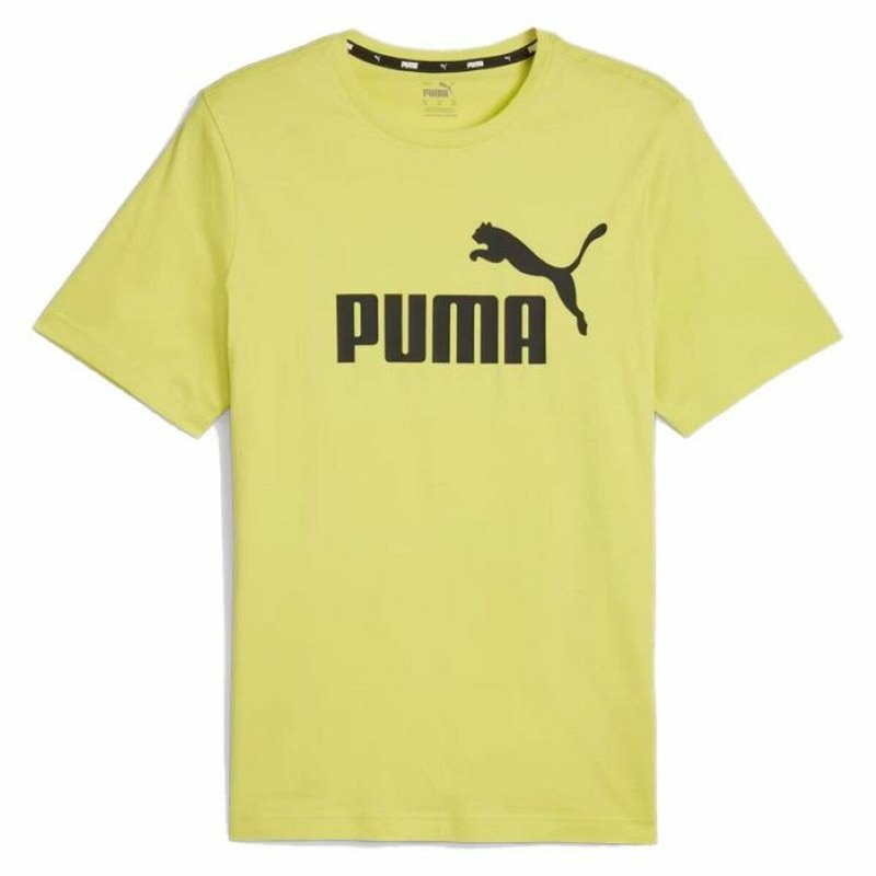 T-Shirt à manches courtes homme Puma ESS LOGO TEE 586667 66 Vert