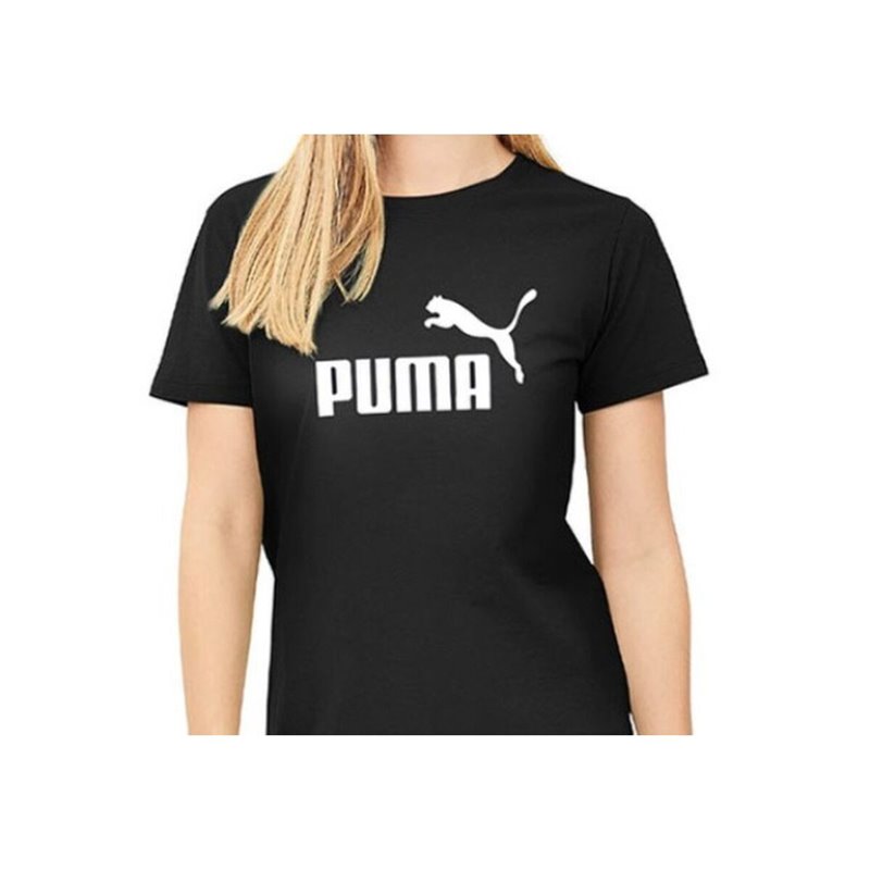 Image secondaire de T-Shirt à manches courtes femme Puma LOGO TEE 586774 01 Noir