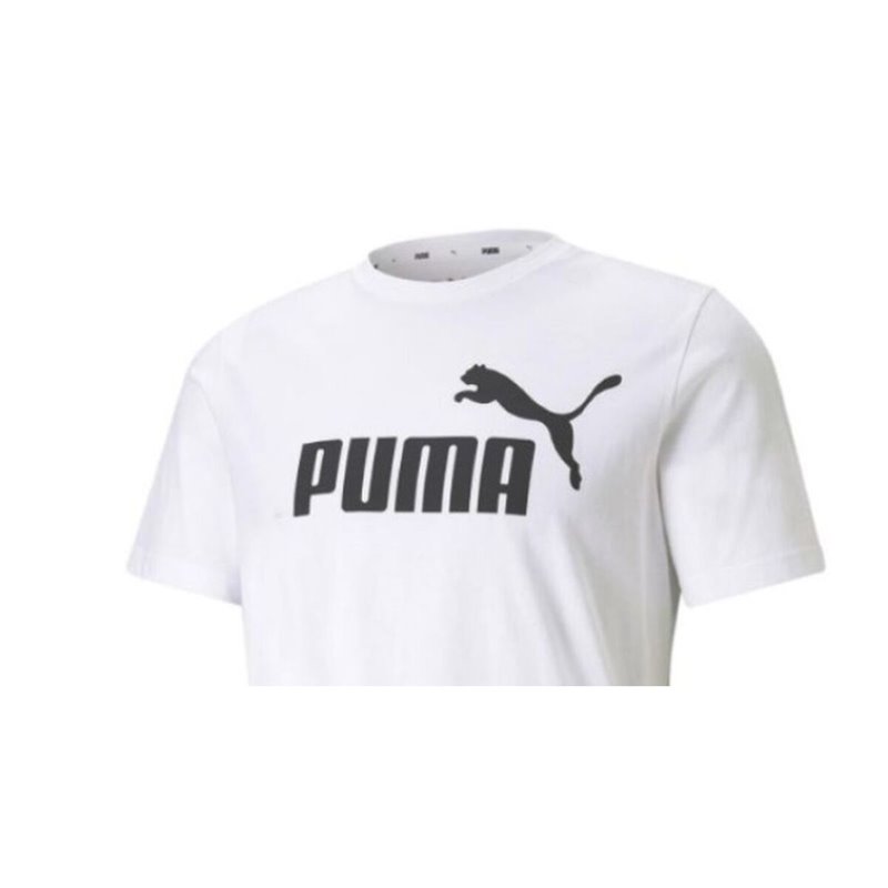 T-Shirt à manches courtes homme Puma ESS LOGO TEE 586666 02 Blanc