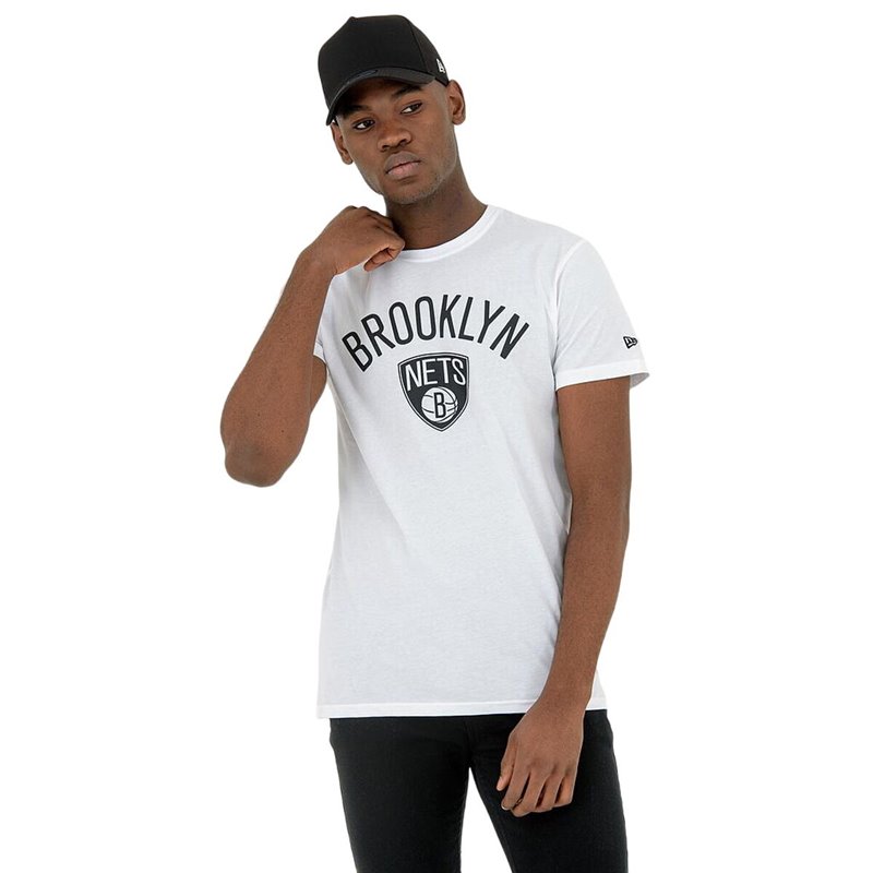 T-Shirt à manches courtes homme New Era NOS NBA BRONET 60416753 Blanc