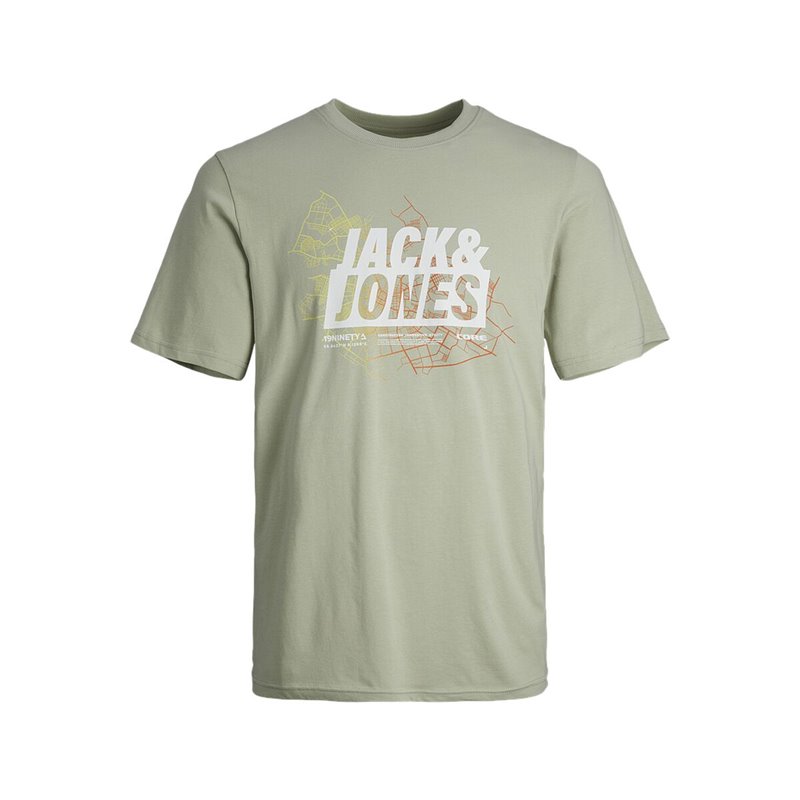 T-Shirt à manches courtes homme Jack & Jones JCOMAP SUMMER 12257908 Vert