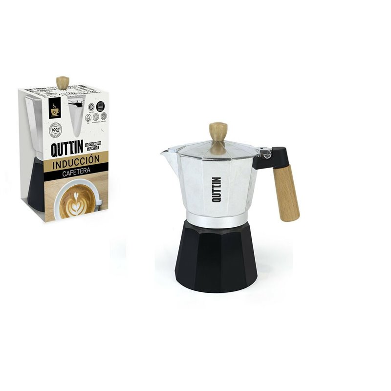 Image secondaire de Cafetière Italienne Quttin Bois Aluminium 6 Tasses