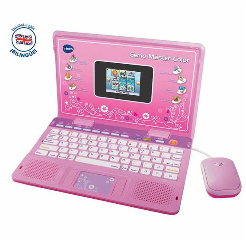 Image secondaire de Ordinateur-Jouet Vtech Genio Master Color ES-EN 18 x 27 x 4 cm Rose