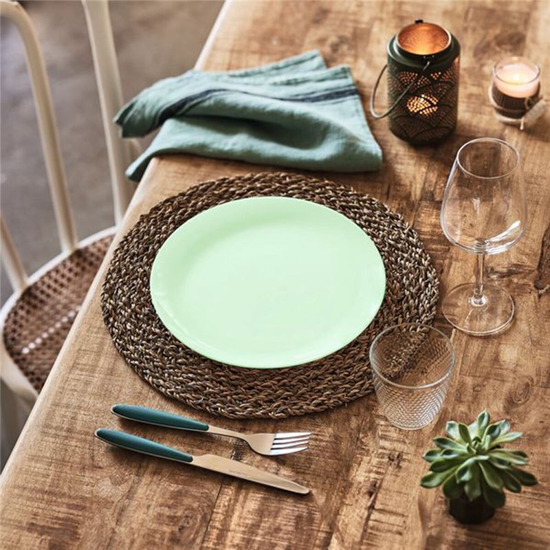 Image secondaire de Assiette plate Luminarc Diwali Paradise Vert verre 25 cm (24 Unités)