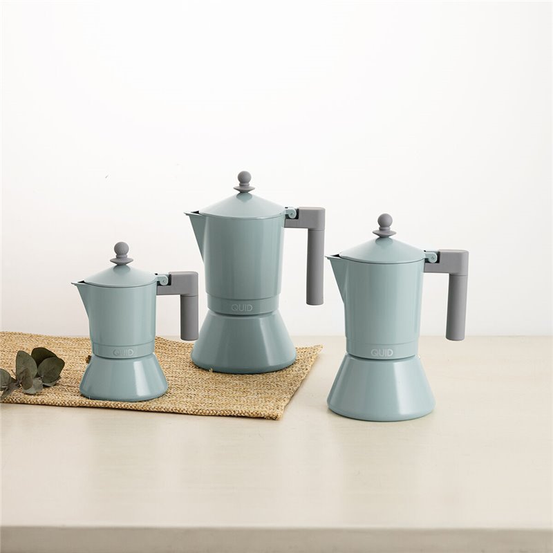 Image secondaire de Cafetière Italienne Quid Ozon Vert Métal 3 Tasses