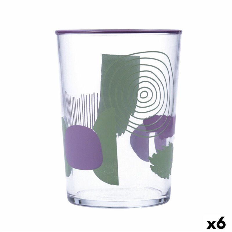 Verre Quid Kaleido Multicouleur verre Abstrait 510 ml (6 Unités)