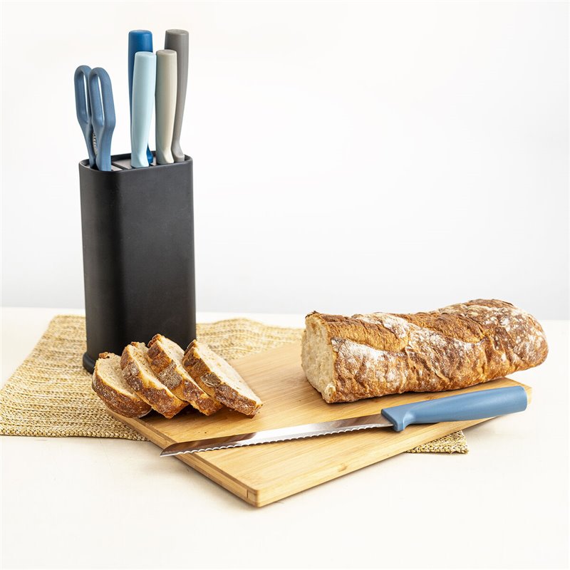 Image secondaire de Ensemble de couteaux de cuisine et support Quid Ozon 21 x 13 x 8 cm 7 Pièces