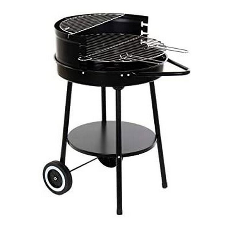 Image secondaire de Roues de barbecue au charbon de bois DKD Home Decor Noir Métal Plastique 59 x 49,5 x 82 cm