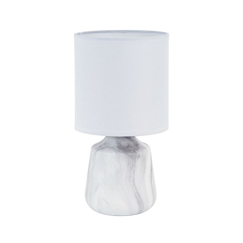 Lampe de bureau Versa Blanc Céramique 24,5 x 12,5 x 24,5 cm