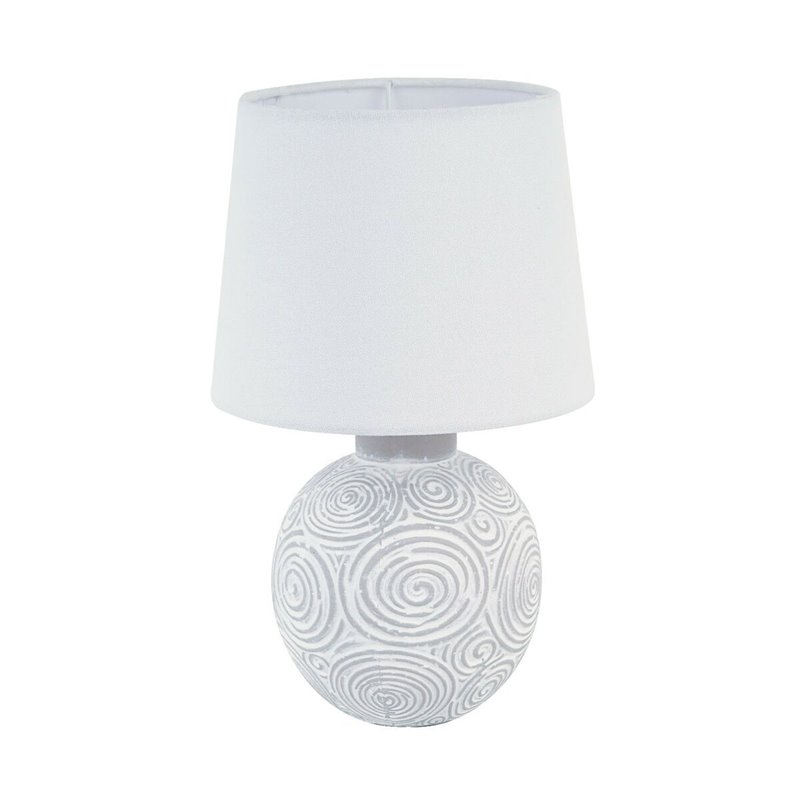 Lampe de bureau Versa Blanc Céramique 18 x 30 x 18 cm