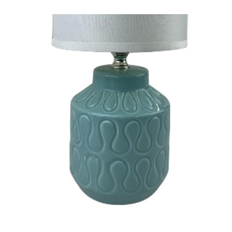 Image secondaire de Lampe de bureau Versa Lizzy Bleu Céramique 13 x 26,5 x 10 cm