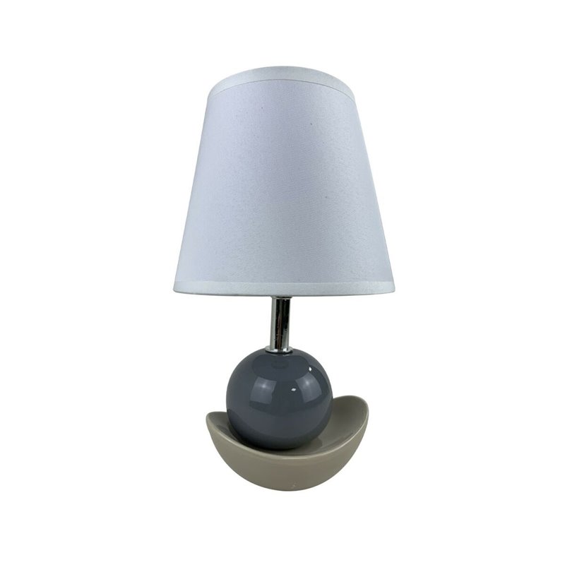 Lampe de bureau Versa Noela Gris Céramique 15 x 25 x 12 cm