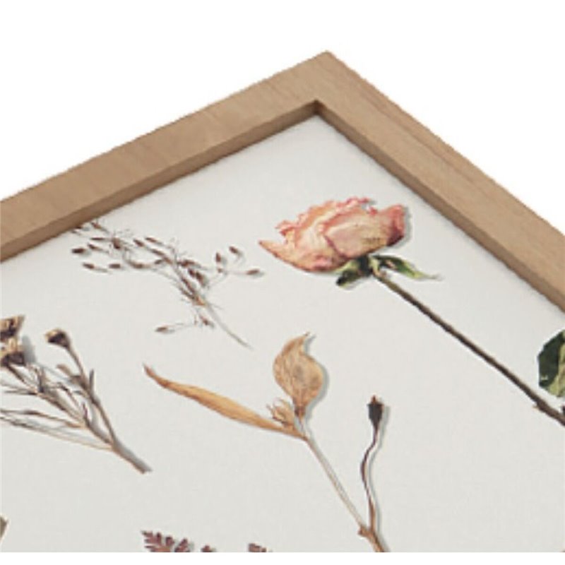 Image secondaire de Boîte Décorative Versa Fleurs Bois MDF 24 x 7 x 24 cm