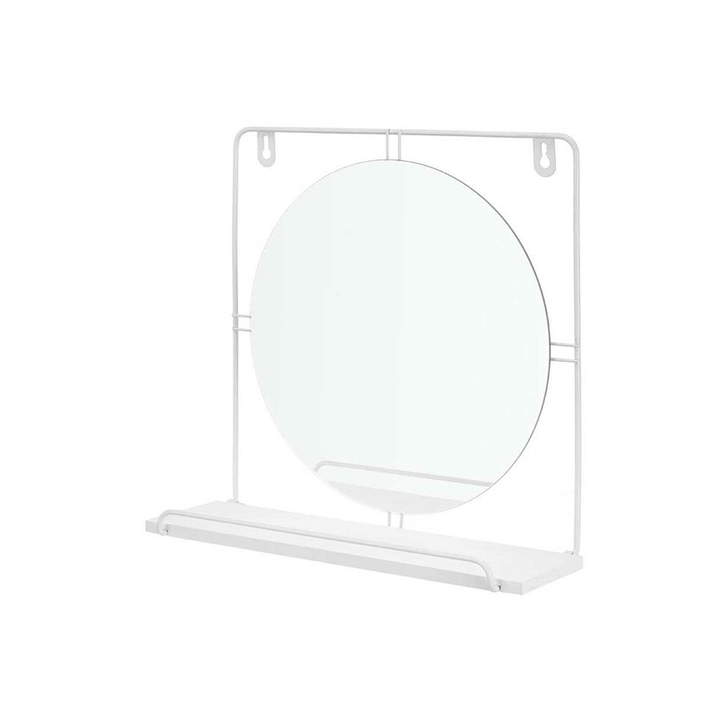 Image secondaire de Miroir mural Blanc Métal Bois MDF 33,7 x 30 x 10 cm (4 Unités)