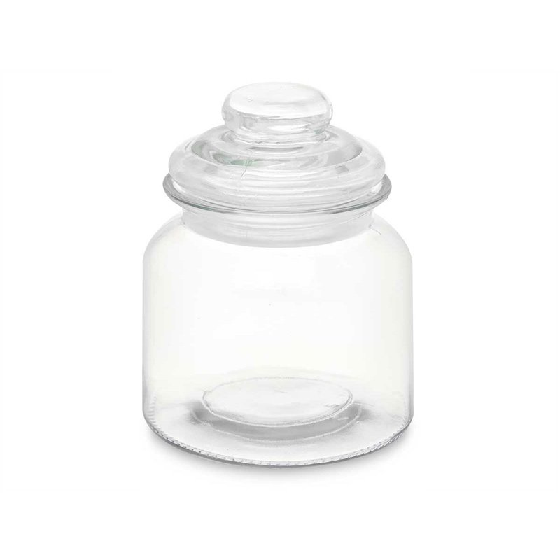 Image secondaire de Bocal Transparent verre 600 ml (12 Unités) Avec couvercle