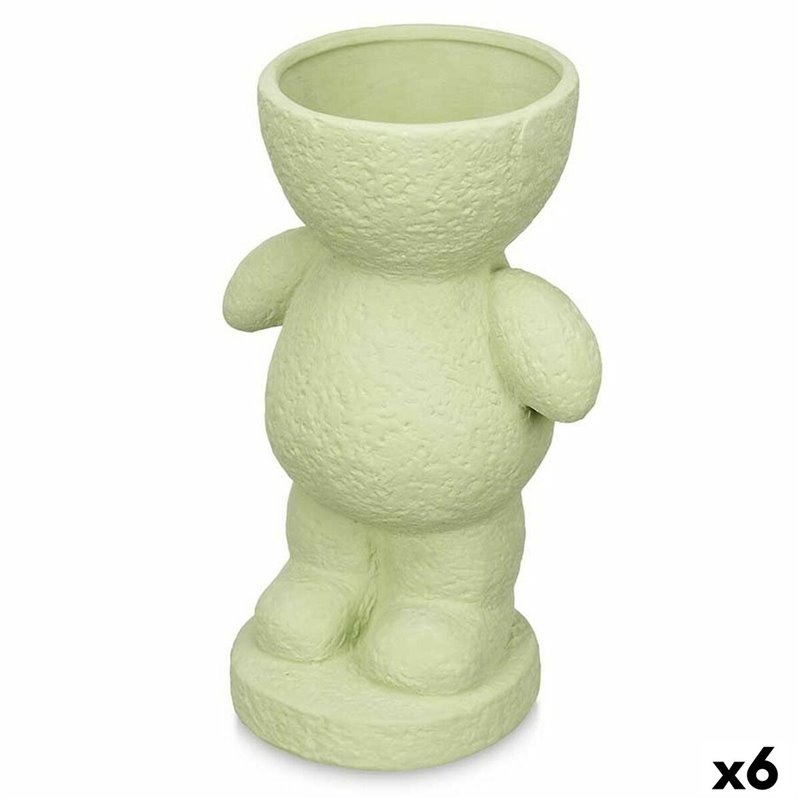 Figurine Décorative Vert 16 x 25 x 12 cm Vase (6 Unités)