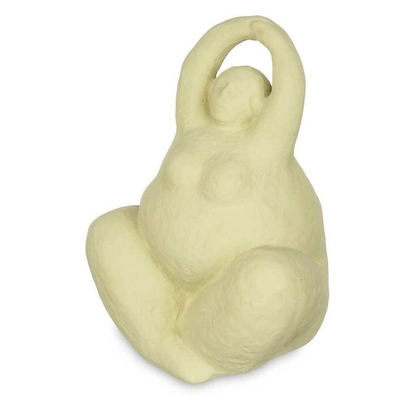 Image secondaire de Figurine Décorative Vert Dolomite 14 x 18 x 11 cm (6 Unités) Femme Yoga