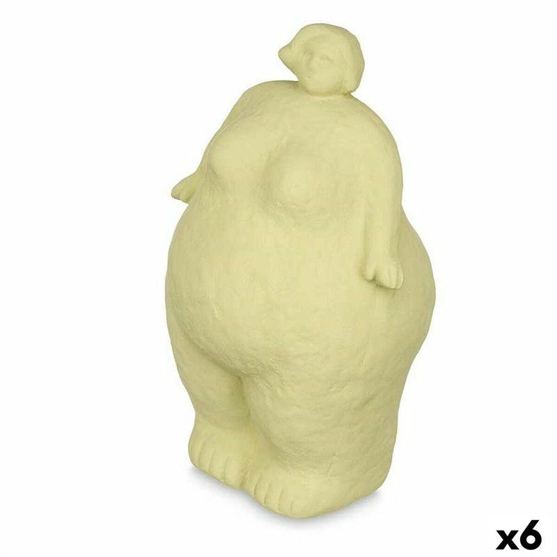 Figurine Décorative Vert Dolomite 14 x 25 x 11 cm (6 Unités) Femme à pied