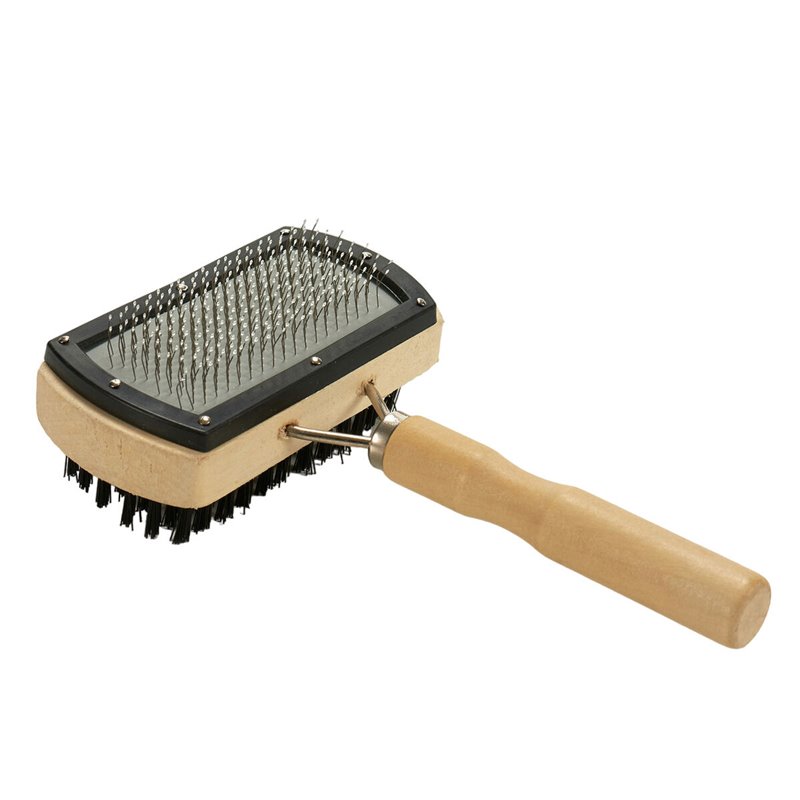 Image secondaire de Brosse pour Chiens Marron Gris 10 x 17 x 5 cm Double (12 Unités)