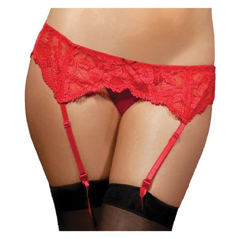 Jarretelle Seven Til Midnight 9555 Rouge (Taille S/M) (34-38)