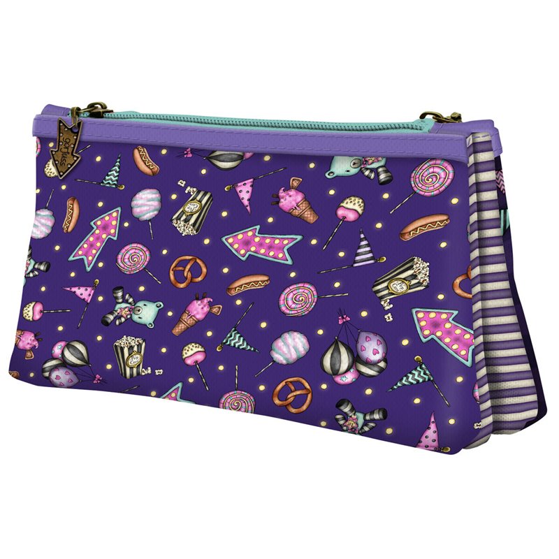 Image secondaire de Trousse Fourre-Tout Double Gorjuss Up and away Violet (21.5 x 11,5 x 5 cm)