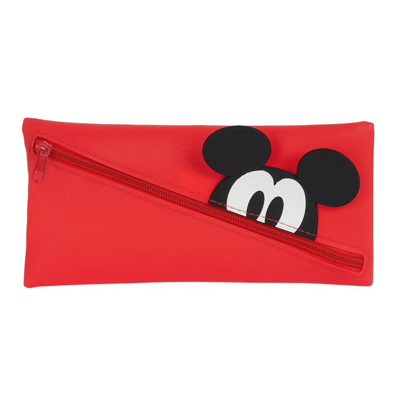 Fourre-Tout Disney Faces Rouge 22 x 11 x 1 cm Silicone