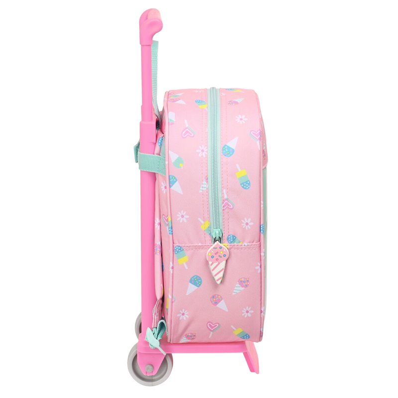Image secondaire de Cartable à roulettes Peppa Pig Ice cream Vert Rose 22 x 27 x 10 cm