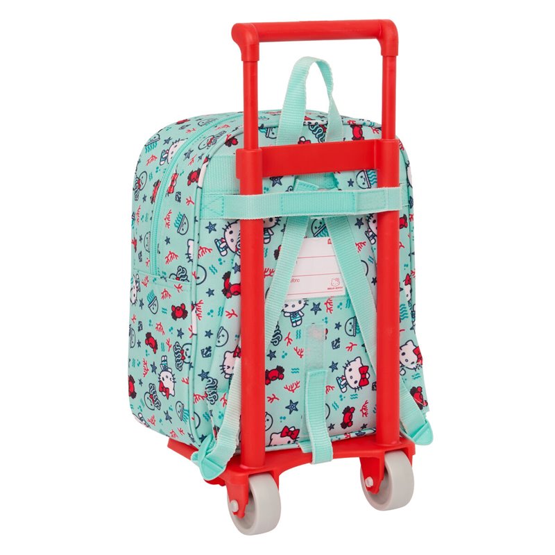 Image secondaire de Cartable à roulettes Hello Kitty Sea lovers Turquoise 22 x 27 x 10 cm