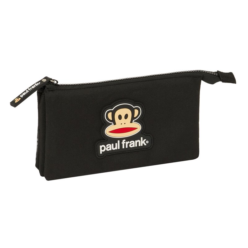 Trousse Fourre-Tout Triple Paul Frank Join the fun Noir 22 x 12 x 3 cm