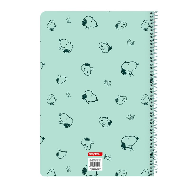 Image secondaire de Carnet Snoopy Groovy Vert A4 80 Volets